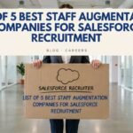 This image showing person holding board for staff augmentation company for salesforce banner