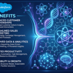 This image shown the salesforce use in sales and how it works motive